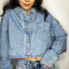 Camicia Crop in denim
