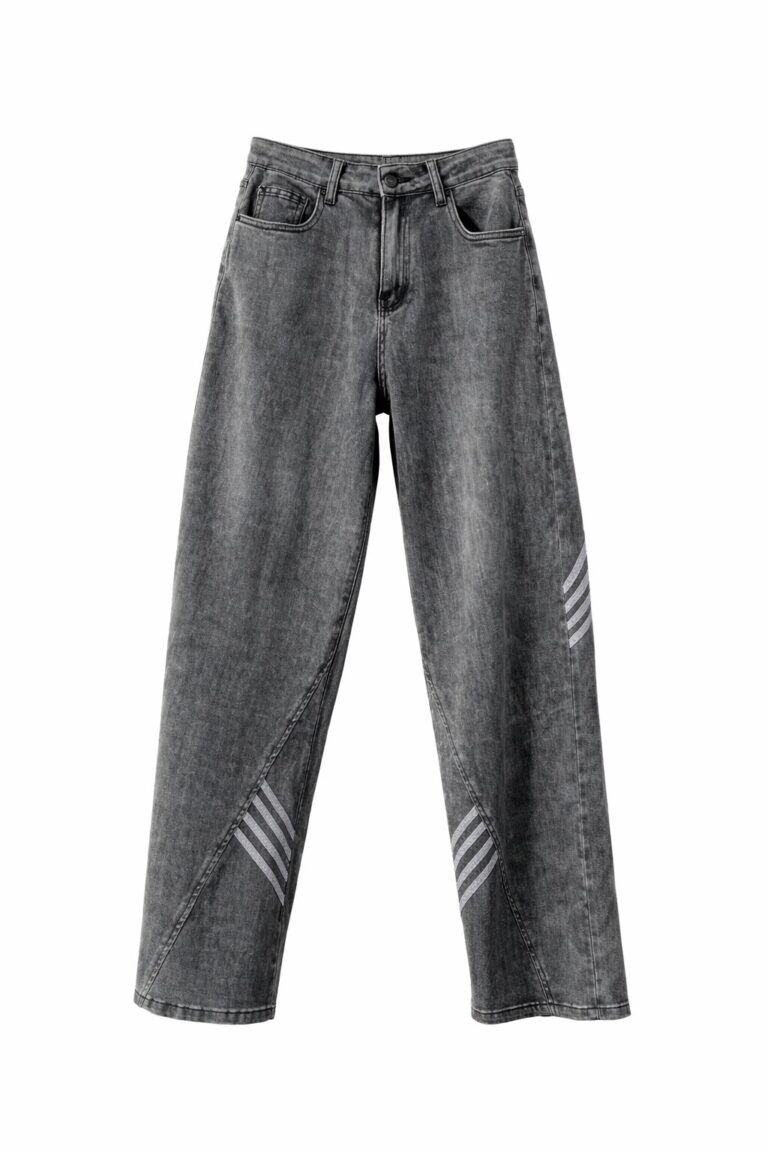 Jeans grigi slavati