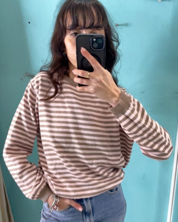 maglia a righe in cotone