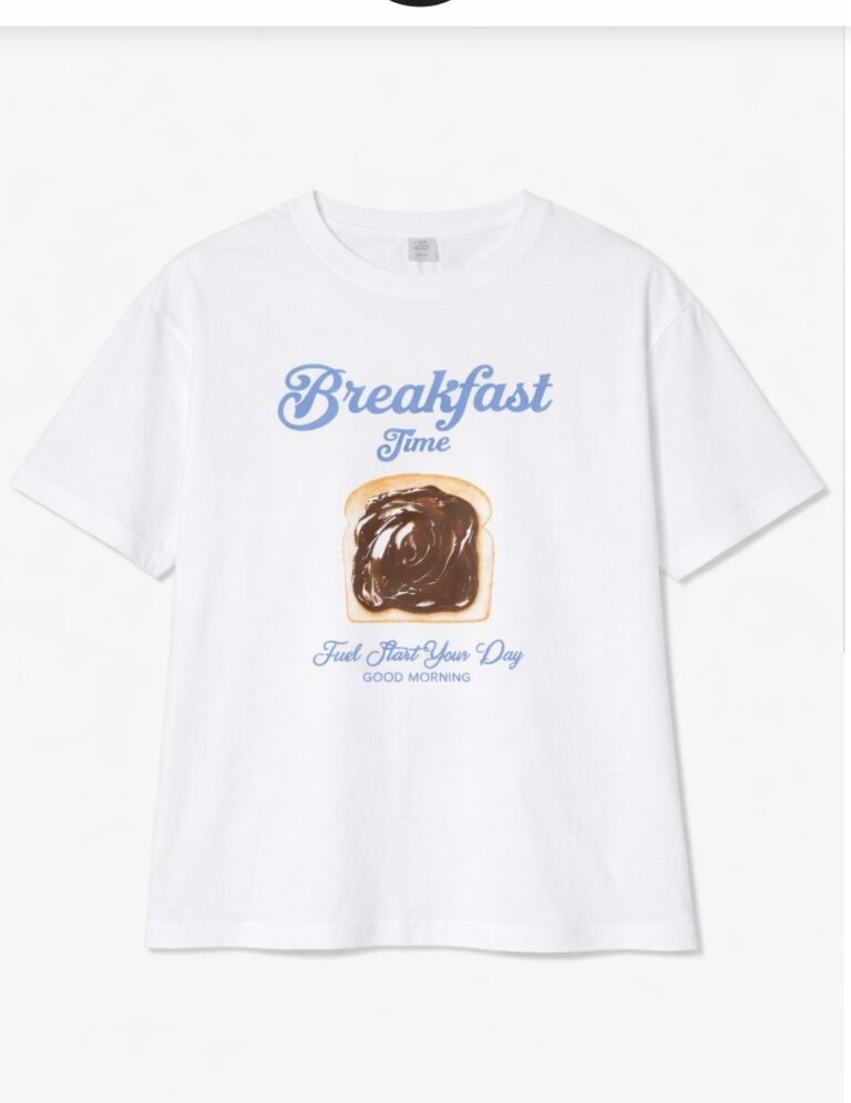 T-SHIRT myastreet CON STAMPA “BREAKFAST”
