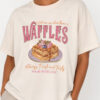 T-SHIRT myastreet DONNA OVERSIZE CON STAMPA WAFFLES