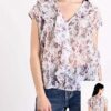 BLUSA myastreet con VOLANT STAMPA FIORI
