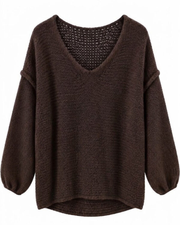 MAGLIONE OVERSIZE MORBIDO CON SCOLLO AMPIO